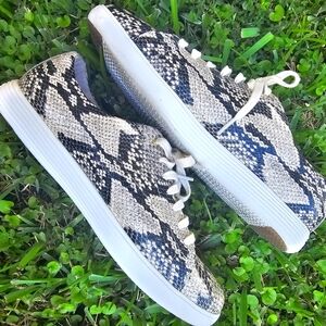 Cole Haan Grandpro Tennis Snake Print/Snakeskin Lace Up Lowtop Sneakers